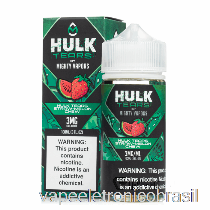 Vape Vaporesso Hulk Teares Palha Melão Mastigar - Hulk Teares - 100ml 3mg